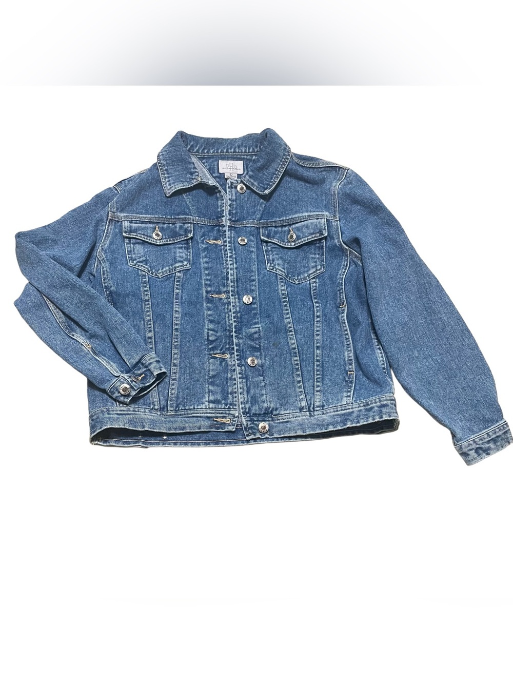 Classic Blue Denim Jean Jacket - Women's Lightweight Trucker